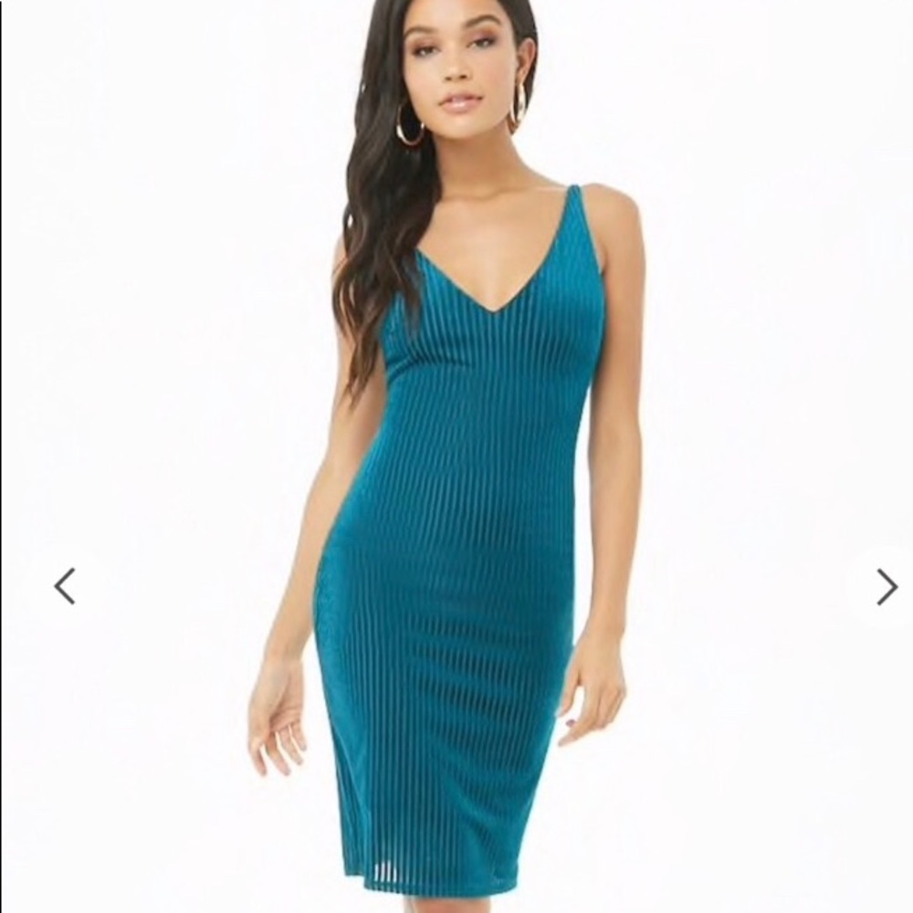 NEW Forever 21 Teal Knee-length Dress